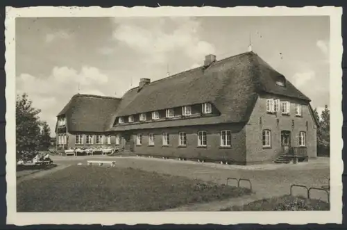 Ansichtskarte Jugendherberge Theodor Storm Husum Nordsee nach Oberndorf 1962