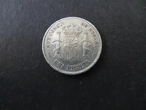 Münze Spanien Alfonso XIII 1 Peseta 1903 Silber vzgl. Schön: 8