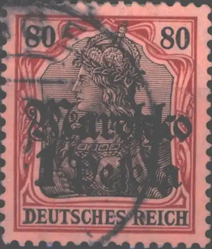 Deutsche Post Marokko 54 Germania 1 Peseta 1911 DAP Kolonien gestempelt