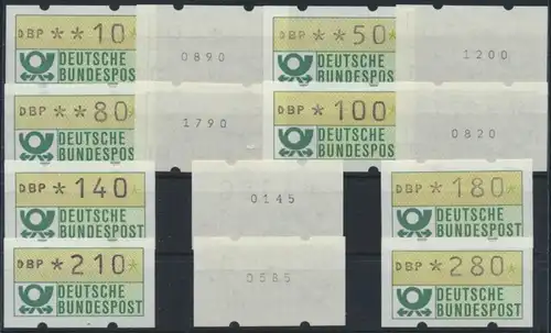 Bund Automatenmarken ATM Nr. 1.1 hu VS 1 Zählnummer postfrisch Emblem Bundes -