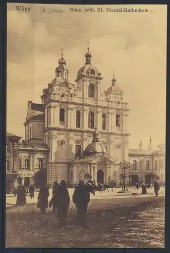 Ansichtskarte Wilna Litauen Russisch Orthodoxe Katedrale Verlag G. Pruss Berlin