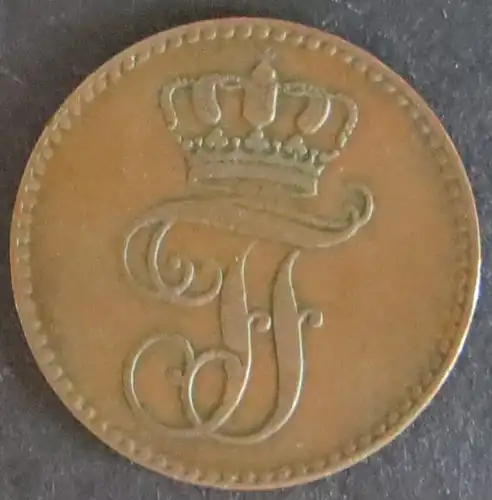Münze Mecklenburg-Schwerin 3 Pfenninge 1848 sehr schön AKS: 47 Friedrich Franz