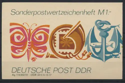 DDR Sondermarkenheftchen SMHD 3 a Luxus postfrisch