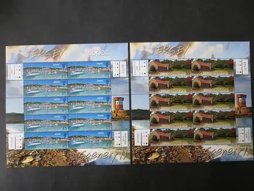 Großbritannien Jersey Kleinbogensatz 1435-40 Landschaften SEAPC Luxus postfrisch