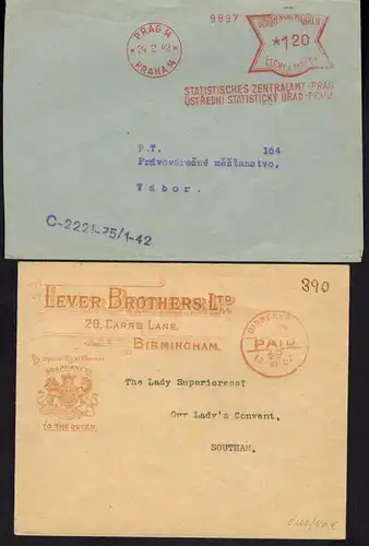 Kartographie Landkarten Sammlung Briefen Karten & Ganzsachen aus ca. 1891-1967