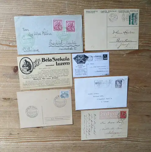 Musik Sängerfeste Sammlung alter Briefe Ganzsachen u. Ansichtskarten Alle Welt