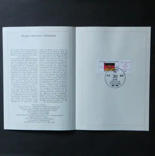 DDR Ersttagsblatt - Jahressammlung 1986 mit ESST handgestempelt Kat.-Wert 120,-