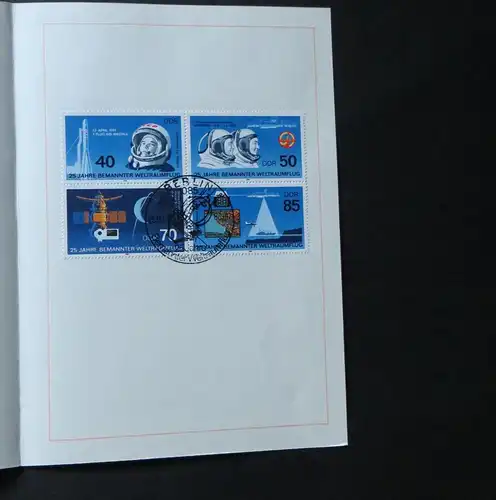 DDR Ersttagsblatt - Jahressammlung 1986 mit ESST handgestempelt Kat.-Wert 120,-