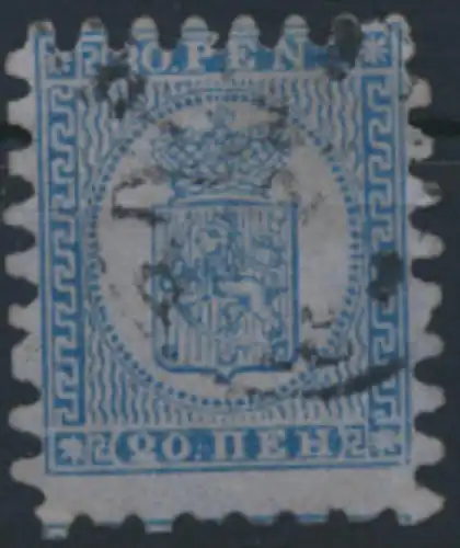 Finnland 8 B gestempelt  20 Penni Freimarke Wappen