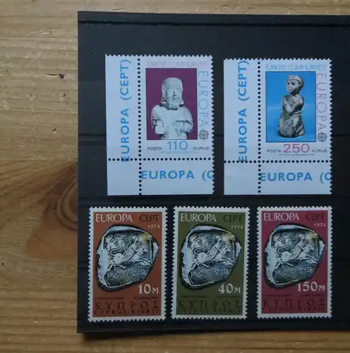 Europa CEPT kompletter Jahrgang 1974 postfrisch MNH ** 50 Werte aus 23 Ländern