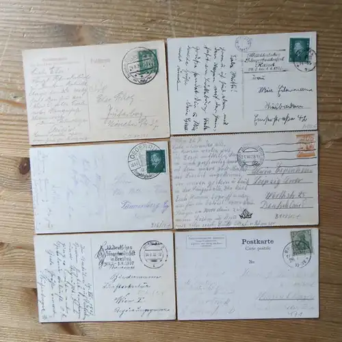 Musik Sängerfeste Sammlung alter Briefe Ganzsachen u. Ansichtskarten Alle Welt 