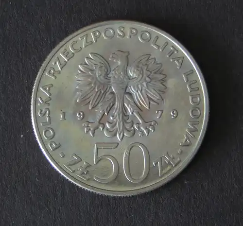 Münze Polen 50 Zlotych Herzog Mieszko I. Polnische Könige & Fürsten 1979 vz-stgl