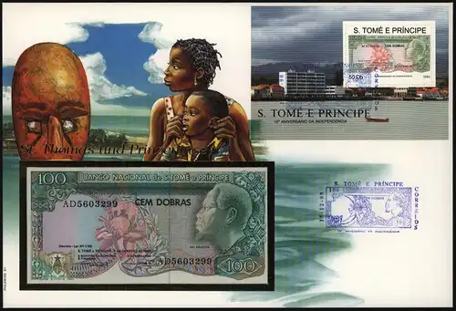 Geldschein Banknote Banknotenbrief S. Tome E Principe Schein und 