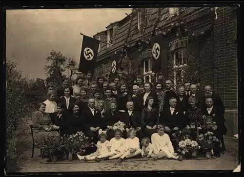 Propaganda Unbestimmtes Original Foto während der NS-Zeit Familienjubiläum 