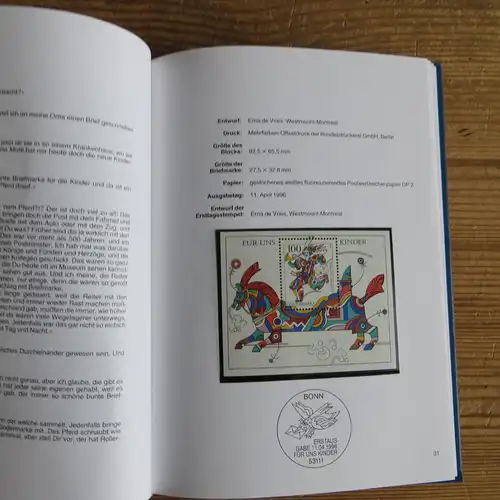 Bundesrepublik Jahrbuch Deutsche Bundespost 1996 komplett postfrisch MNH
