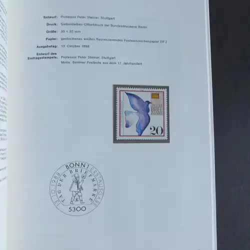 Bund/Berlin Jahrbuch Deutsche Bundespost 1988 komplett postfrisch MNH