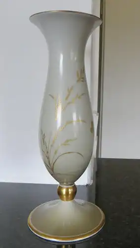  Porzellan schöne alte kleine Vase Hutschenreuther Blumendekor Höhe 23,5 cm