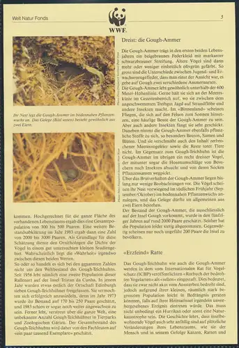 WWF Tristan da Cunha 513-516 Vögel Teichhuhn und Ammer kpl. Kapitel bestehend