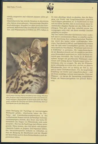 WWF El Salvador 1734-1737 Ozelot und Langschwanzkatze kpl. Kapitel bestehend
