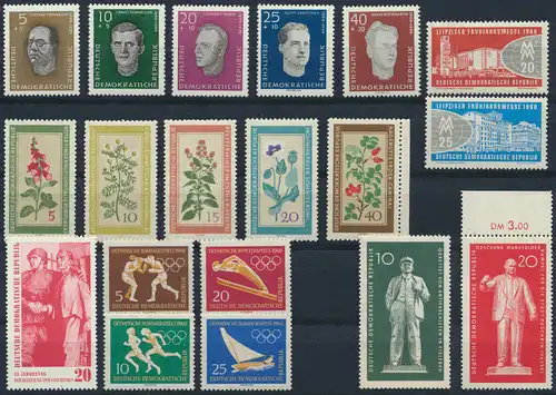 DDR Jahrgang 1960 Luxus postfrisch MNH komplett Kat.-Wert 69,00