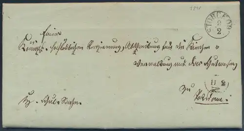 Altdeutschland Preußen Vorphila Brief K1 Storckow nach Potsdam 9.2.1840