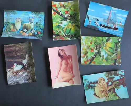 Ansichtskarten schöne Sammlung 3D-Karten mit vielfältigen, tollen Motiven Gesamt