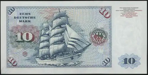 Geldschein Banknote Bund Ro 263 a 10 Deutsche Mark 2.1.1960 unz