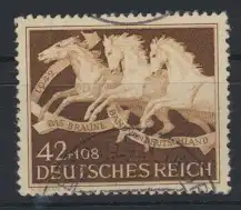 Deutsches Reich 815 Tiere Pferde Braunes Band sauber gestempelt Kat.-Wert 7,00