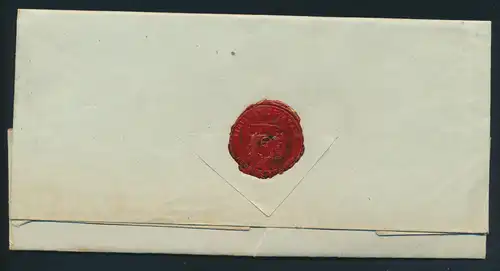 Altdeutschland Scheswig Brief komplett mit R 2 Lauenburg nach Pelplin Pommern 