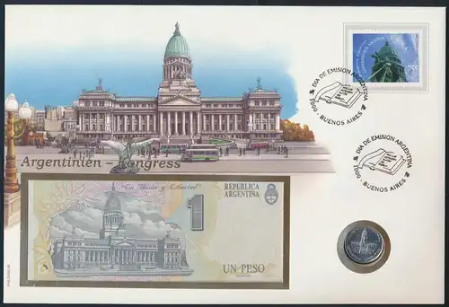 Geldschein Banknote Banknotenbrief Argentinien 1995 schön und exotisches Motiv  