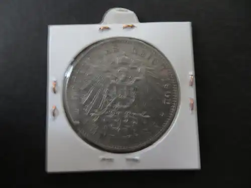 Münze Deutsches Reich Silber Sachsen 1902 5 Mark König Albert ss J 125