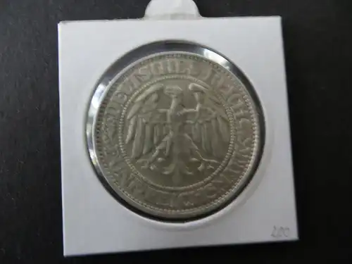 Münze Deutsches Reich Weimar 1928 5 RM Eichbaum Buchstabe D vz+ J 331