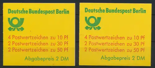 Berlin Markenheftchen 11 c a+b oZ Burgen + Schlösser 1982 Luxus postfrisch 17,00