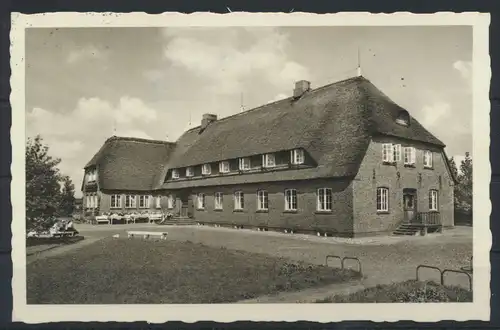 Ansichtskarte Jugendherberge Theodor Storm Husum Nordsee nach Oberndorf 1962