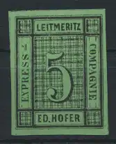 Österreich Privatpost Leitmeritz Express Compagnie Ed. Hofer ungebraucht