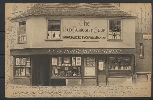Grossbritannien picture postcard Old curiosity Shop Charles Dickens Portsmouth 