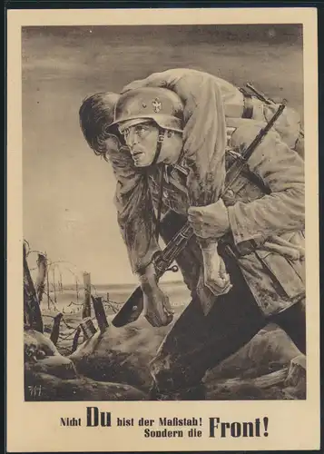 Militaria Generalgouvernement 2 Weltkrieg NSDAP Ansichtskarte Soldaten Front 