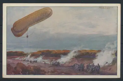 Zeppelin Ansichtskarte Künstler Luftflotten Verein Lot 3 Karten gute Erhaltung