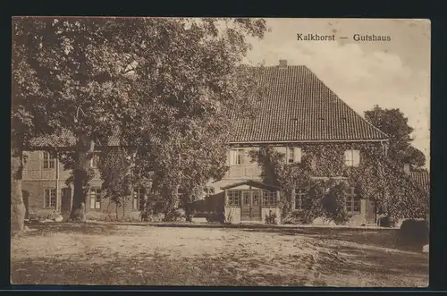 Ansichtskarte Kalkhorst Mecklenburg Gutshaus nach Hamburg 8.8.1930