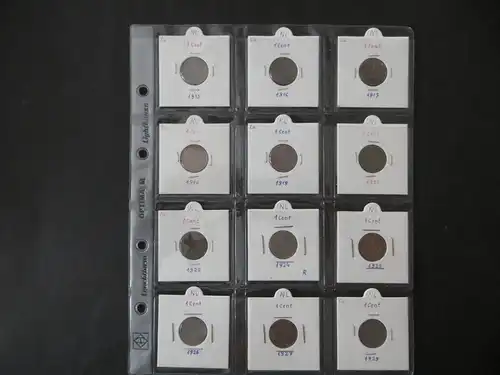 Münzen Niederlande Sammlung aus 1878-1934 1/2 + 1 cent 36 Stück gute bis sehr