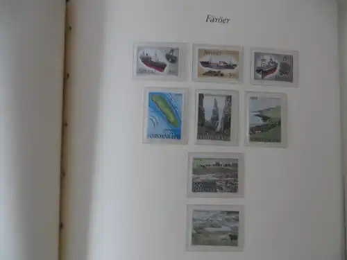 Färoer Luxus Sammlung 1975-1997 komlett posstfrisch auf Vordrucken Kat. 540,00