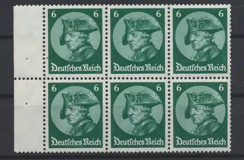 D. Reich Zusammendruck Fridericus Heftchenblatt postfrisch HB 74 A KatWert 120,-