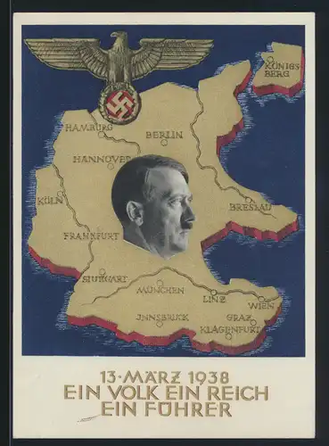 Deutsches Reich Propaganda Ganzsache Borna Leipzig Top Erhaltung 10.4.1938 