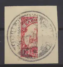 Deutsche Kolonien Karolinen Halbierung 9 H Ponape Ausgabe Luxus Briefstück 
