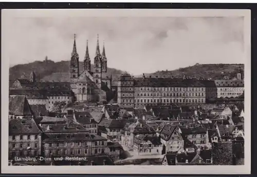 Ansichtskarte Bamberg Dom Residenz Stadtansicht Bayern