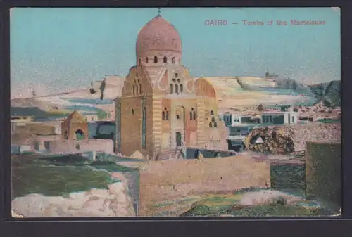 Ansichtskarte Künstlerkarte Cairo Gräber der Mamluken Agypten