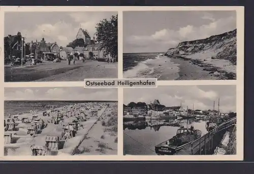 Ansichtskarte Heiligenhafen Ostseebad Ortsansicht Strand Dünen Schleswig