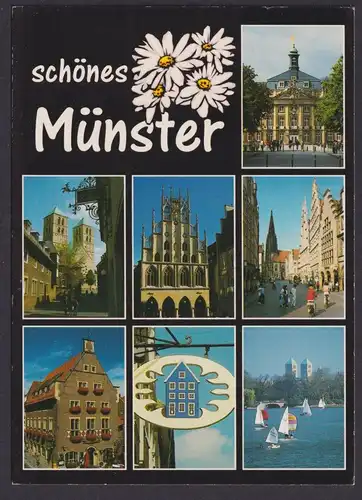 Ansichtskarte Münster Westfalen Ansichten n. Flensburg Schleswig Holstein