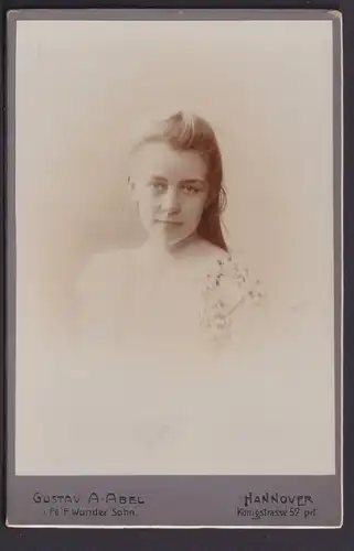 Original Fotoplatte Porträt Junge Damen Foto Gustav A. Abel i. Fa. Wunder Sohn