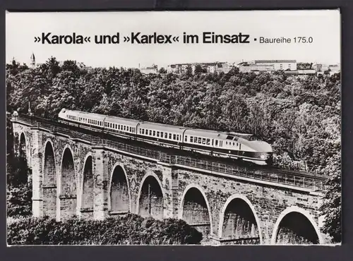 Ansichtskarte Lokomotiven Karola und Karlex im Einsatz Baureihe 175.0 3er Set